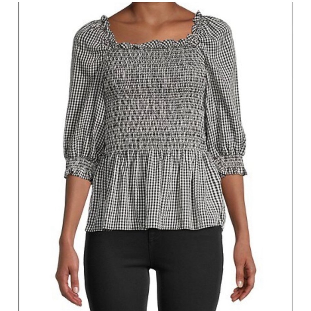 Max Studio Gingham Black and White
